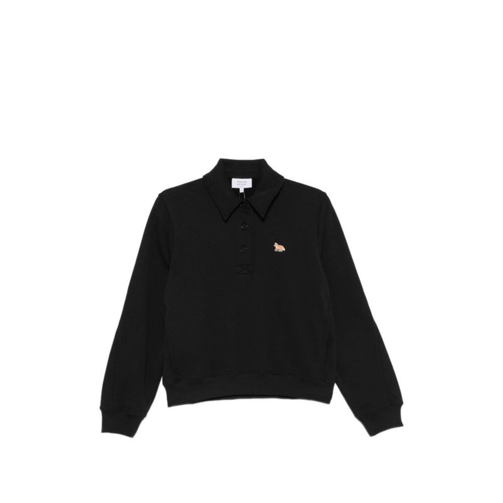 Maison Kitsune' Women Baby Fox Cotton Polo Sweatshirt